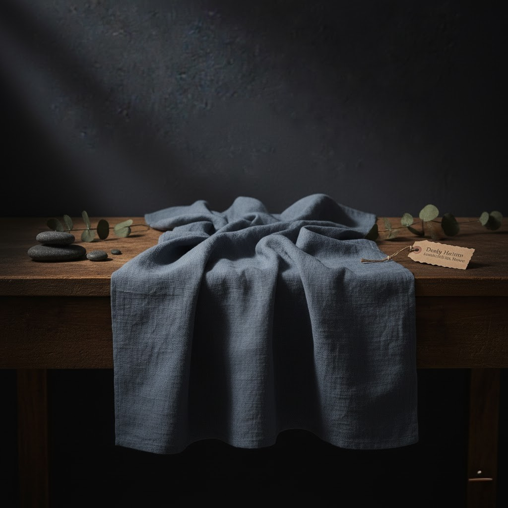 Dusky Horizon Linen Table Runner {Heritage Weave}